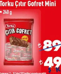 TORKU ÇITIR GOFRET MİNİ 240 G